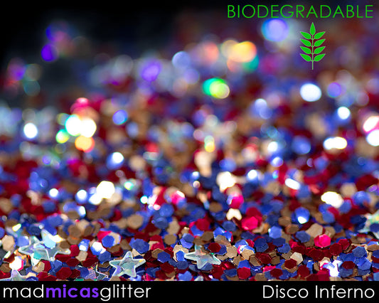 Disco Inferno Biodegradable Glitter Mix Macro