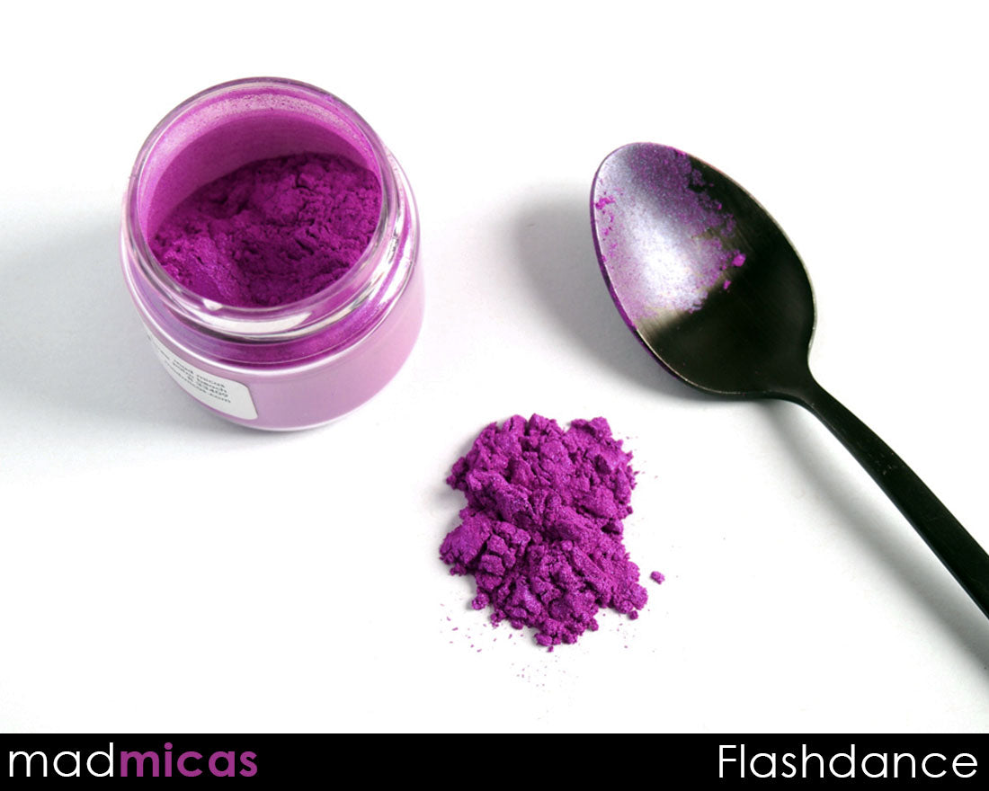 Flashdance Premium Purple-Pink Mica and Spoon