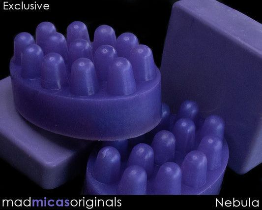 Nebula Purple Mica in Clear MP Soap and CP Soap