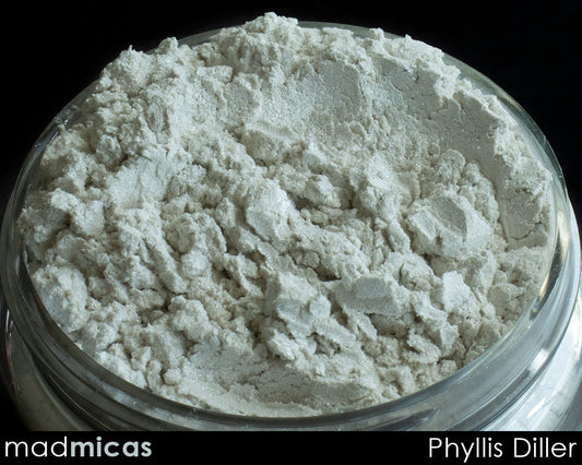 Phyllis Diller Premium White Mica
