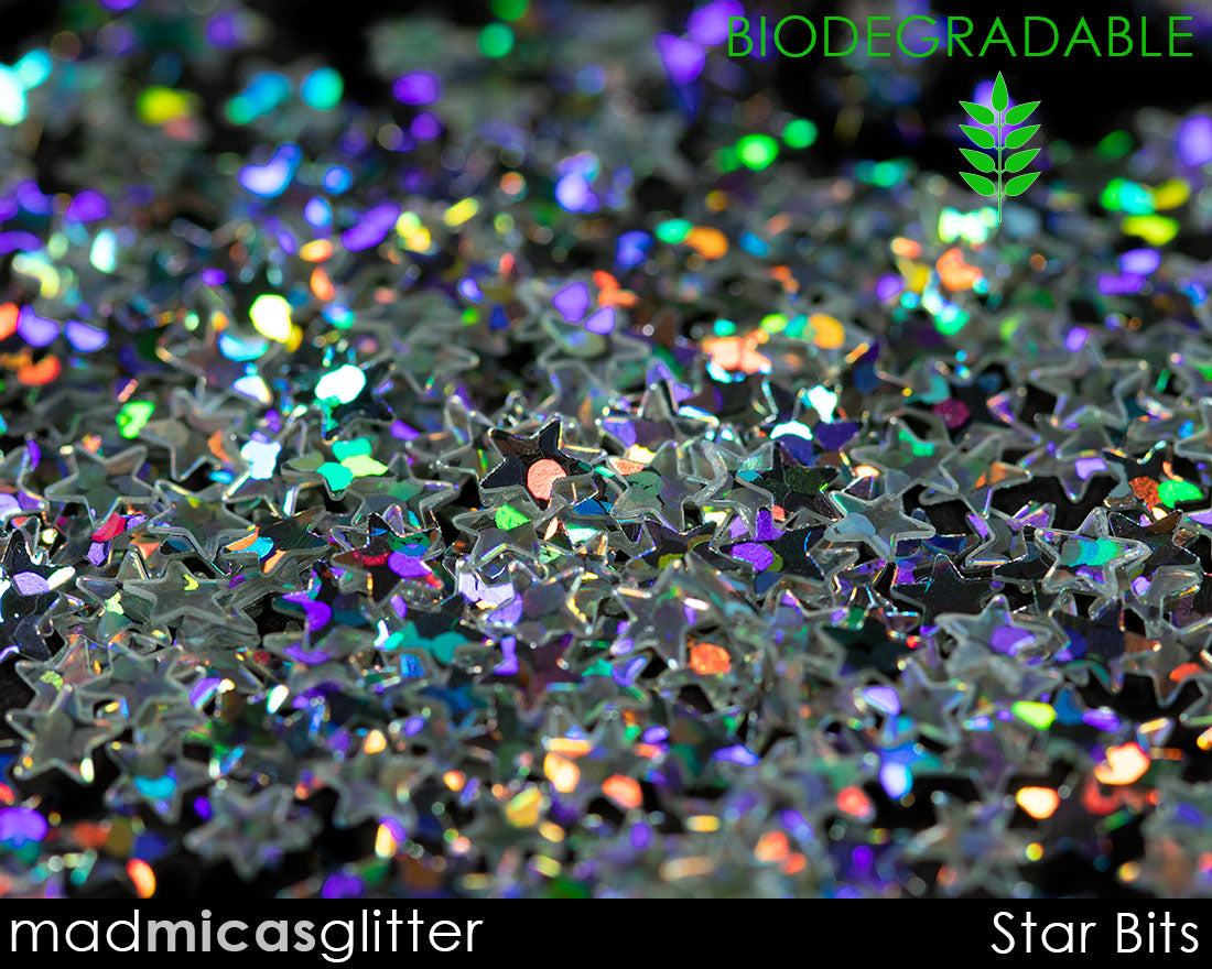 Star Bits Biodegradable Holo Glitter Macro