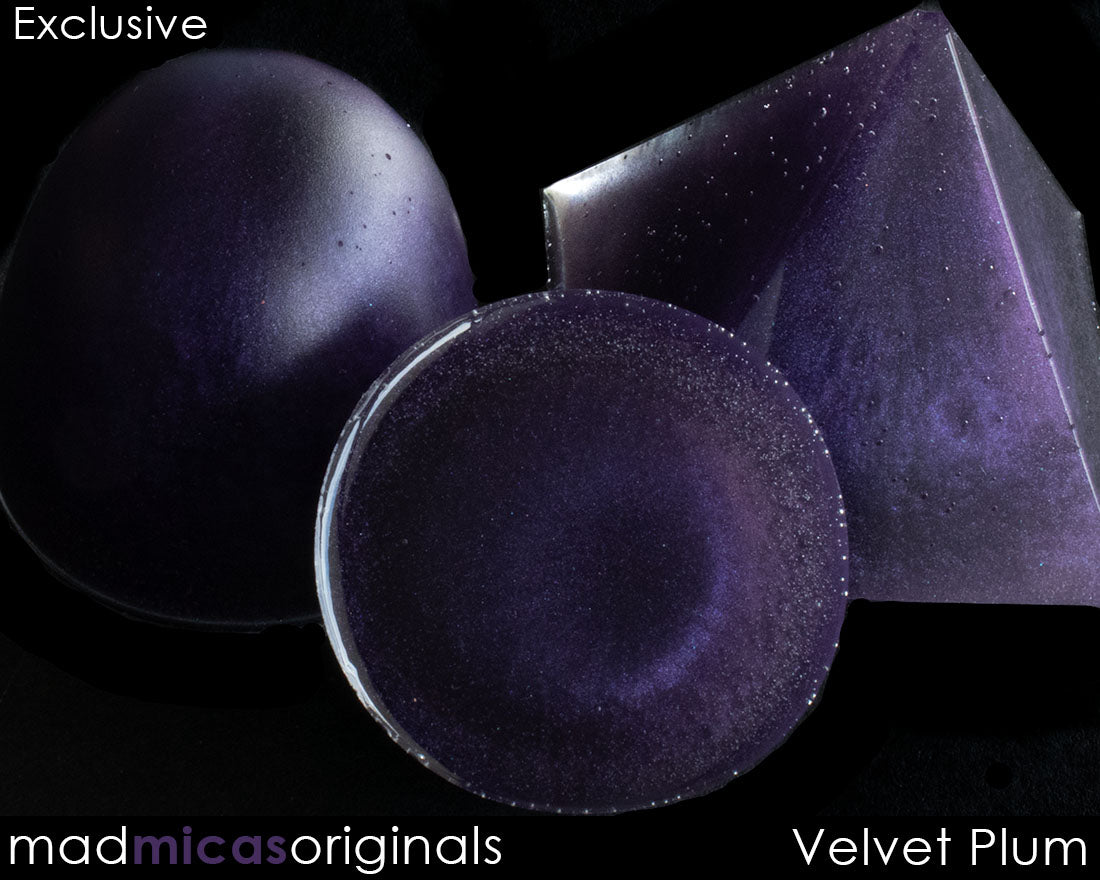 Velvet Plum Purple Mica in Epoxy