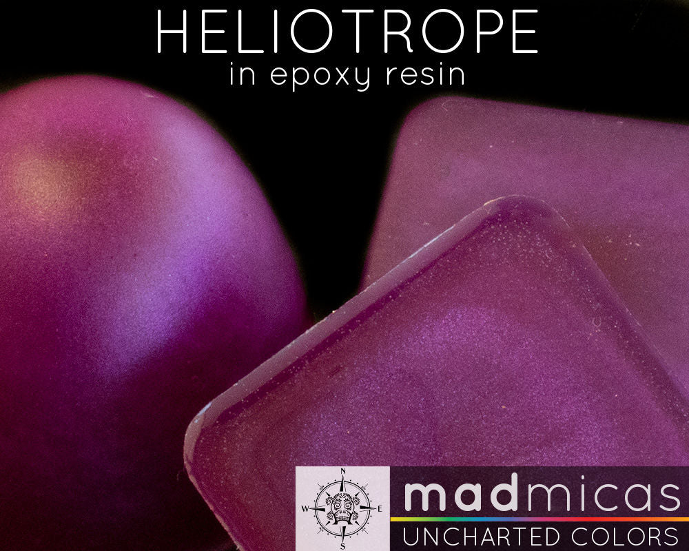 Heliotrope Mica in Epoxy Resin