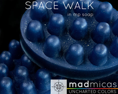 Space Walk Blue Mica in MP Soap