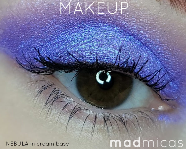 Mica and colorants for makeup