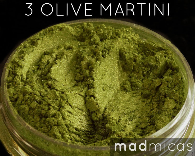 3 Olive Martini Premium Green Mica Mad Micas