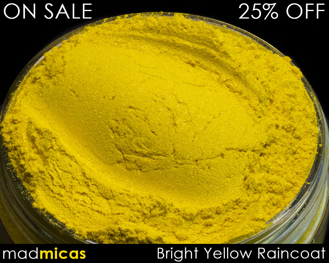 Bright Yellow Raincoat Premium Yellow Mica On Sale