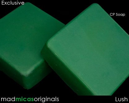 Lush Green Mica in CP Soap