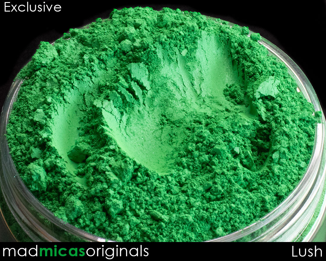 Lush Green Mica in Jar