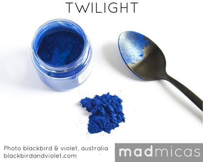 Twilight blue indigo mica