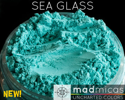 Sea Glass Blue Green Premium Mica