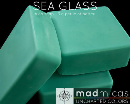 Sea Glass Premium Mica in Cold Process Soap