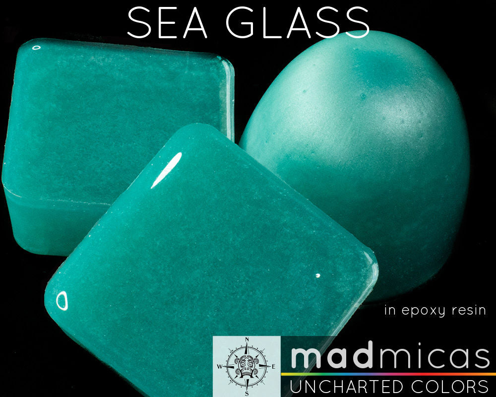 Sea Glass Premium Mica in Epoxy Resin