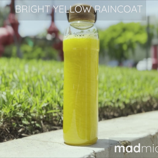 Bright Yellow Raincoat Mica Swirl Video