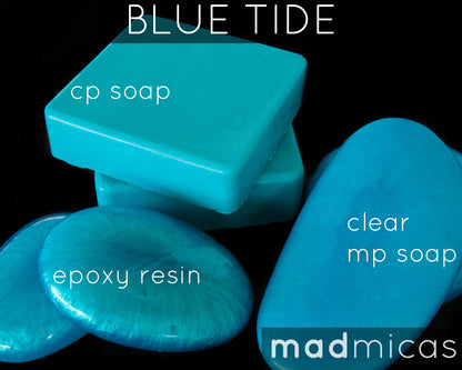 Blue Tide Mica in Soaps and Epoxy Resin