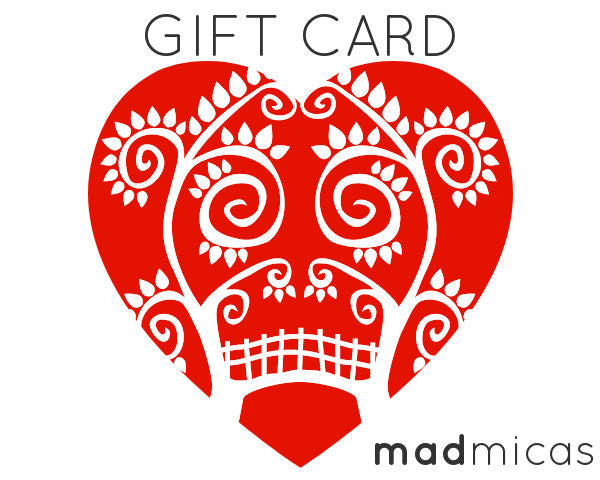 Mad Micas gift cards for madmicas.com