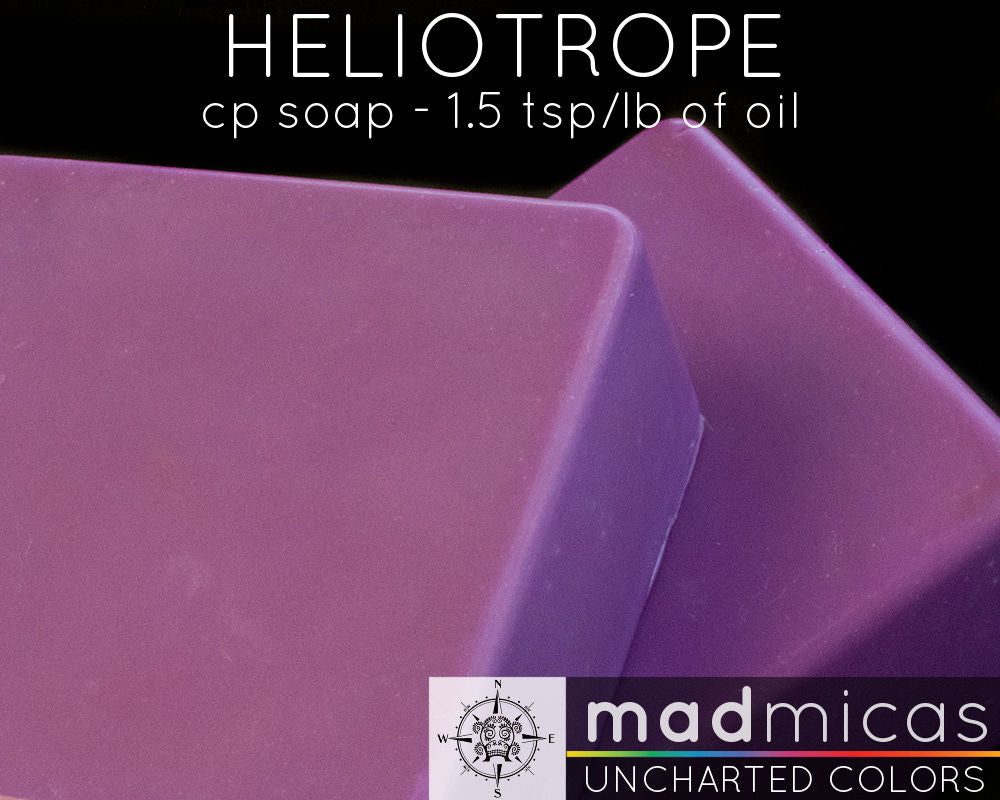 Heliotrope Mica in CP Soap