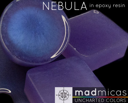 Nebula Purple Mica in Epoxy Resin