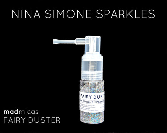 Nina Simone Sparkles holo glitter in a dry glitter pump