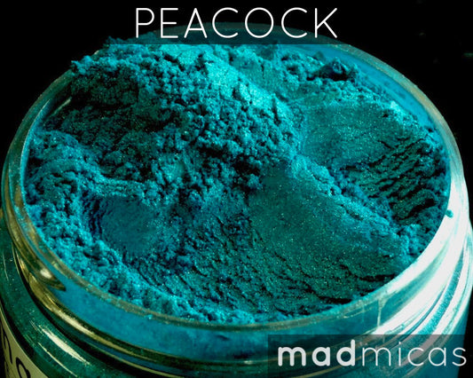 Peacock Premium Blue Teal Mica