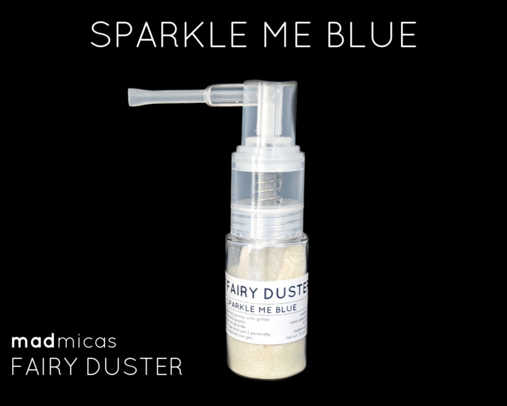 Sparkle Me Blue glitter in a dry glitter pump