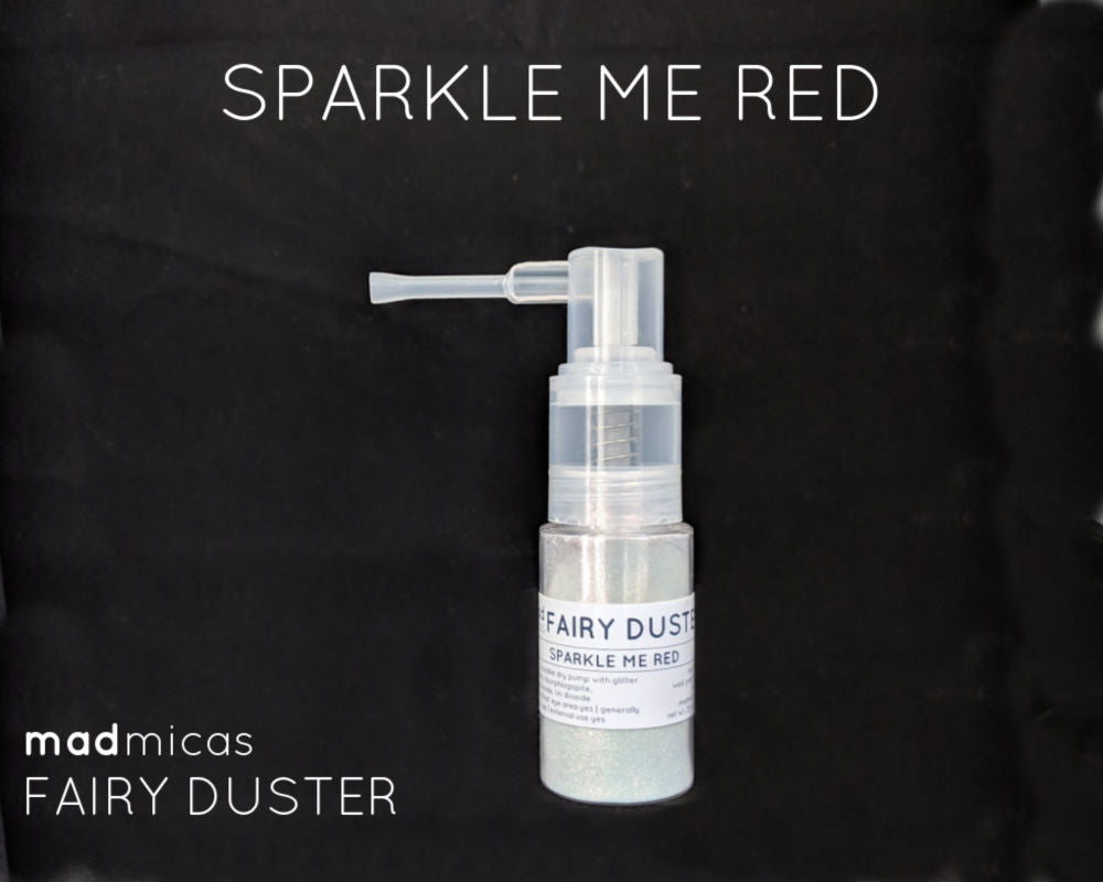 Sparkle Me Red glitter in a dry glitter pump
